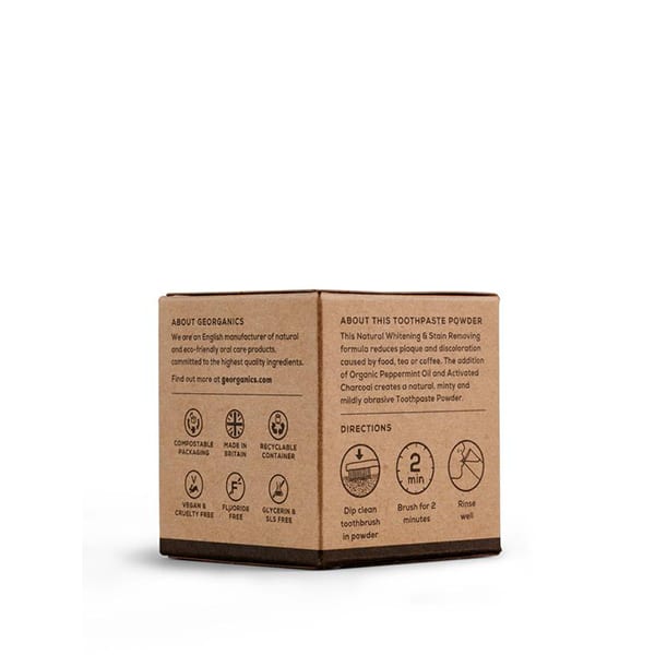 Georganics Activated Charcoal Toothpaste Powder 60ml 600 x 600 Image 3 Georganics Activated Charcoal Toothpaste Powder 60ml 600 x 600 Image 3