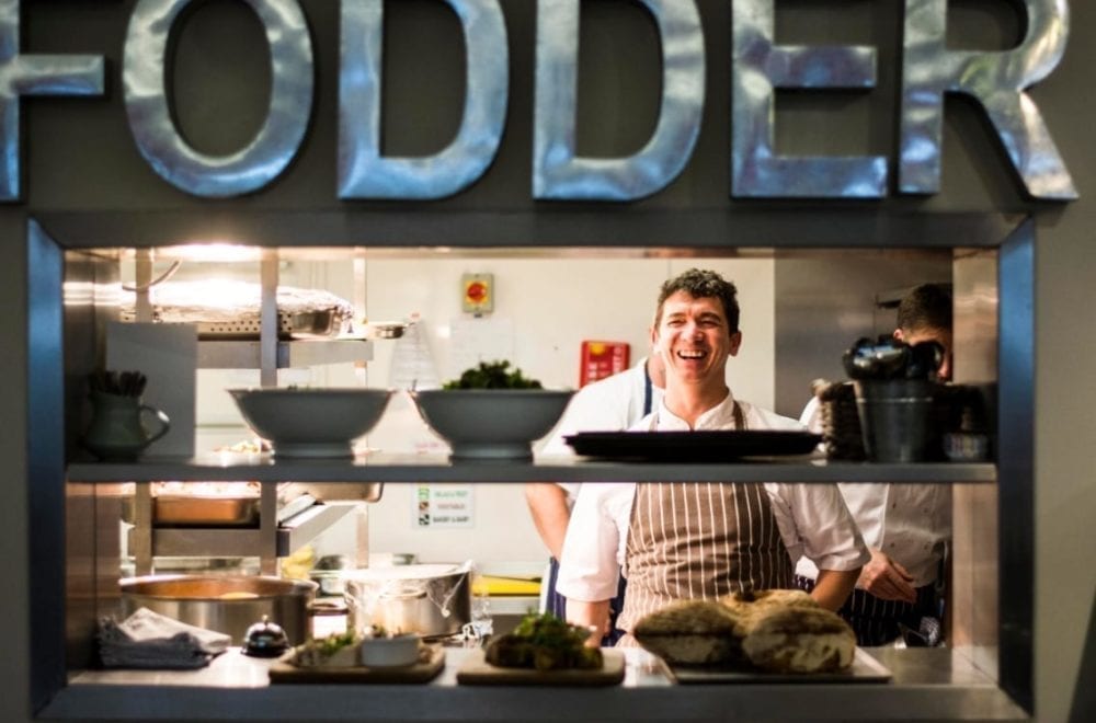 Paul Collins at Yeo Valley Canteen
