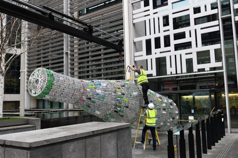 Giant Plastic Bottle removed