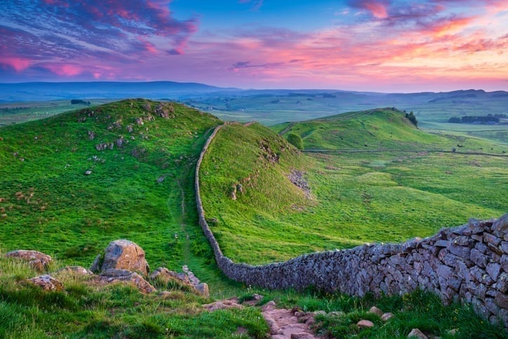 Twilight at Hadrian's Wall