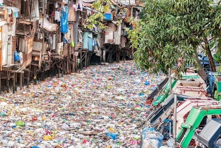 Land-based threat of microplastics