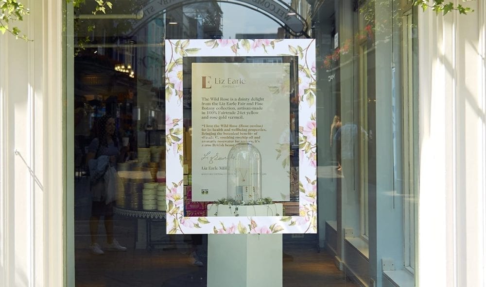 Liz Earle's window at Liberty