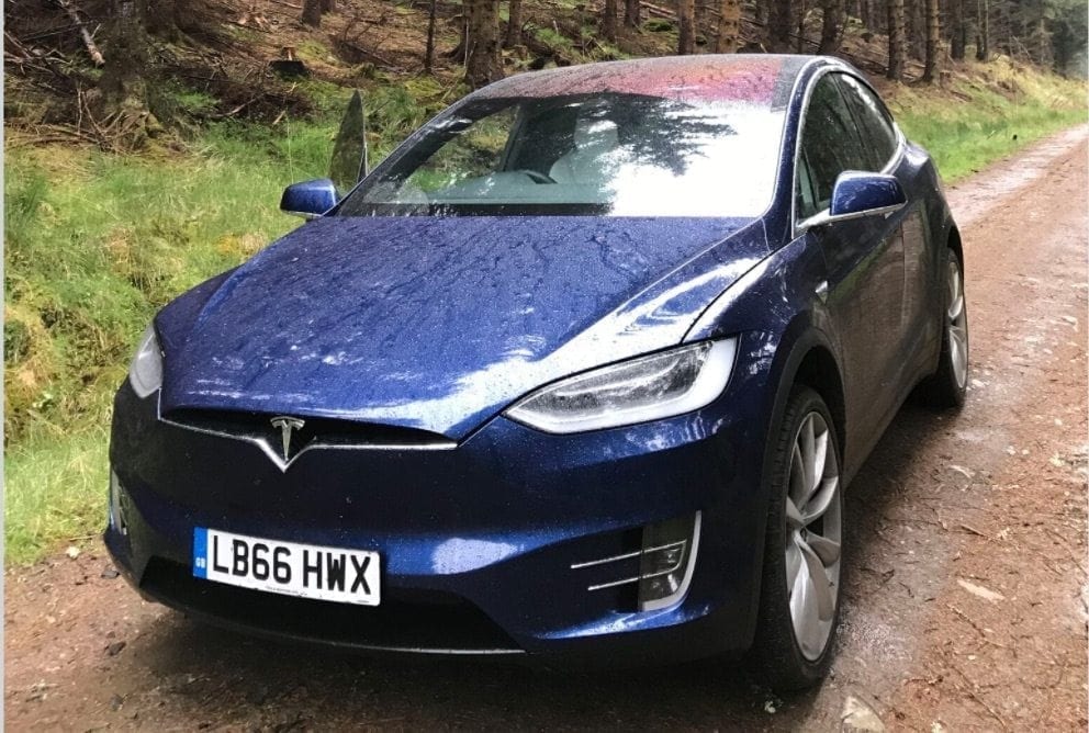 Jarvis Smith tests the Model X's off-road capabilities