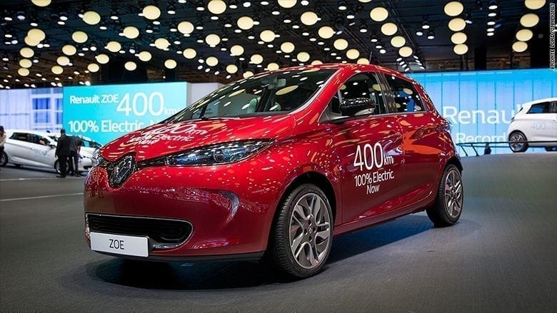 Redesigned Renault Zoe EV