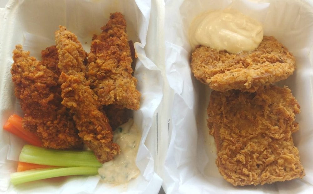 Vegan chicken from Temple of Seitan chicken, London