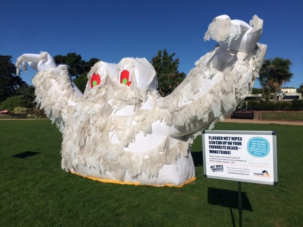 Wallace the wet wipe monster