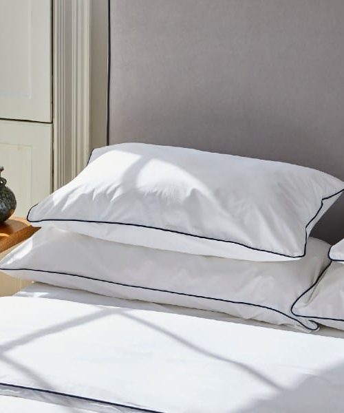 Sleep Organic Navy Piping