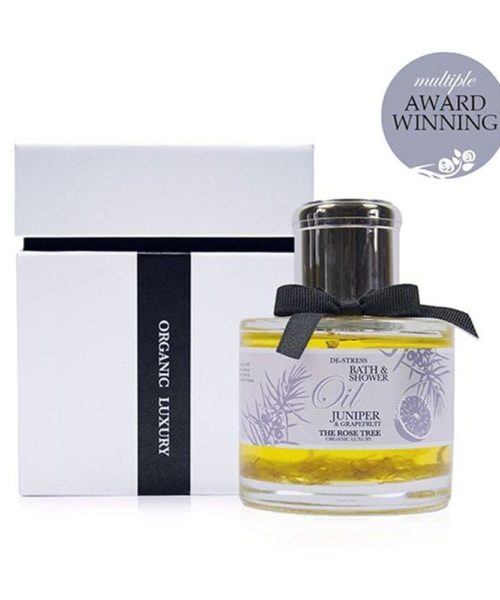 The Rose Tree De-Stress Bath & Shower Oil with Juniper & Grapefruit