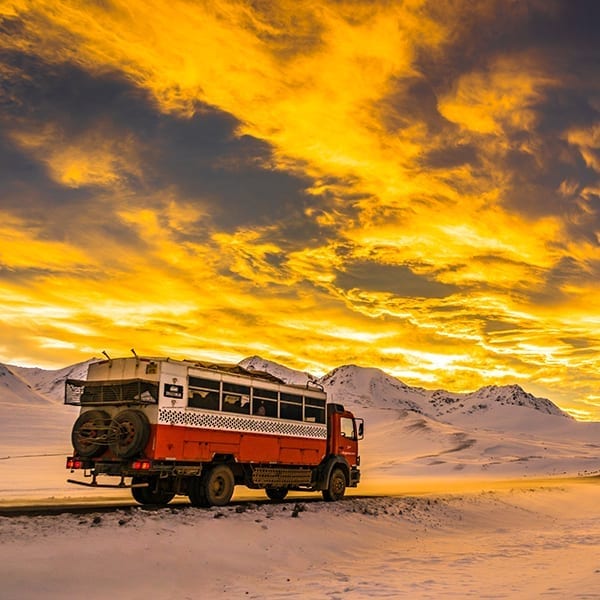 Dragoman Truck Sunset
