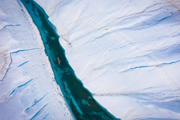 Lewis Pugh completes Antarctic swim