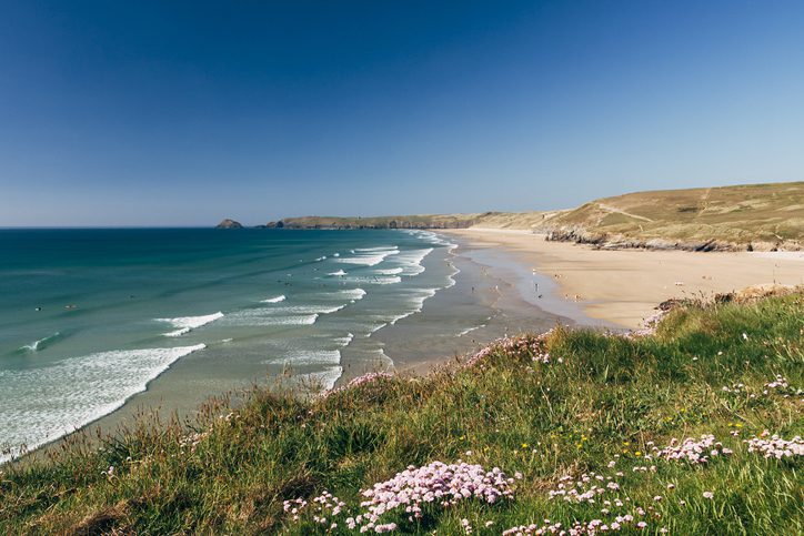 Perranporth beach, Cornwall