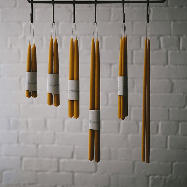 Skar Organics Beeswax Dinner Candles