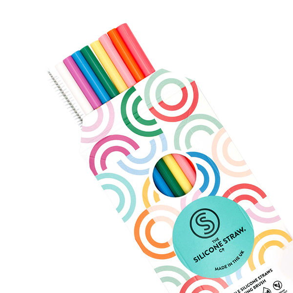 The Silicone Straw Company Colour 8 Pack