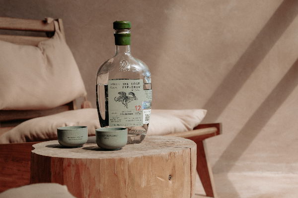 The Lost Explorer Mezcal with two copitas
