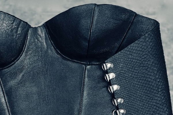 The fish skin corset