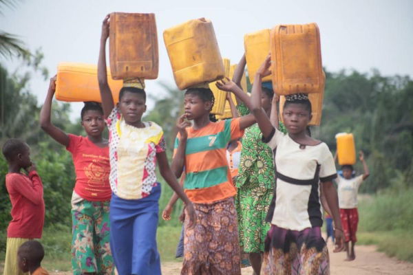 Clean Water Well Building in the Congo