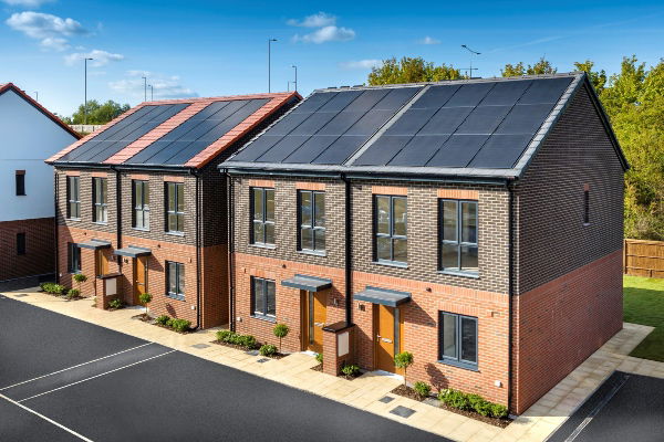 Completed Zero Bills homes at Stanford-le-Hope, Essex